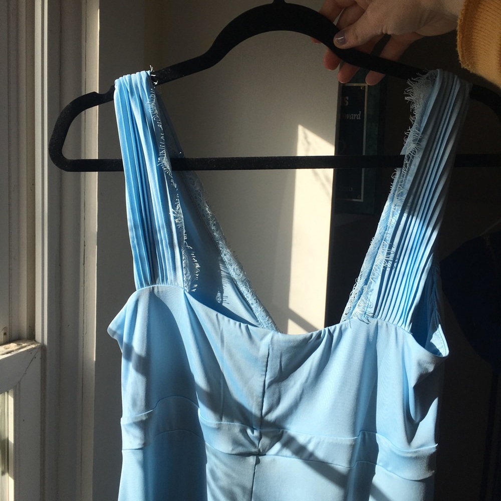 BLUE ASOS DESIGN LACE TRIM Prom dress - Picture 5 of 5